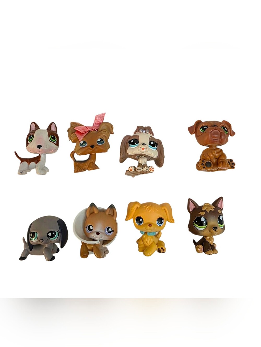 Littlest Pet Shop LPS Lot Of 8 Dogs Dachshund German Shepherd Golden Retriever